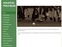 Tablet Screenshot of houstonpolopost.com